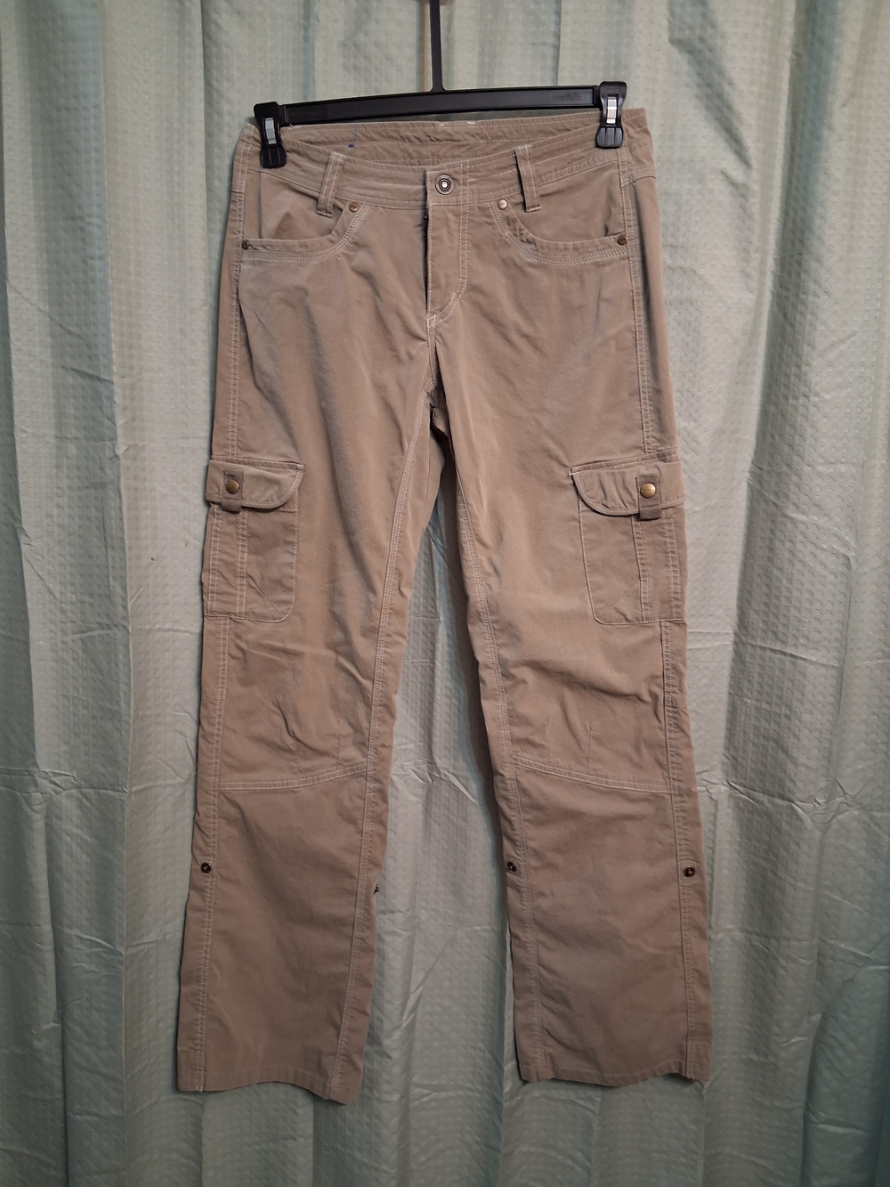 Womens Kuhl Taupe Utility Pants with Heart Patch Detail